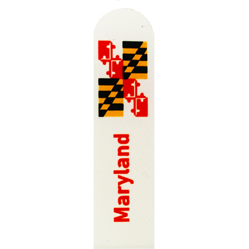 Maryland with Flag  Photo Printed