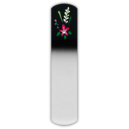 Passion Flower on Black Spa Foot File