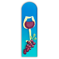 Wine Glass on Assorted Colored Files