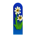 White Daisies on Assorted Colored Files